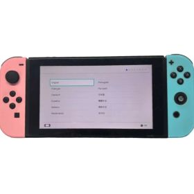 Nintendo 任天堂 ニンテンドースイッチ HAC-001 ゲーム機本体 ピンク・ブルー 動作確認済 【ジャンク品】 42510R28