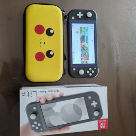 Nintendo Switch Lite グレー ピカチュウケース付き