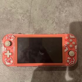 Nintendo Switch Lite オレンジ 猫デザイン