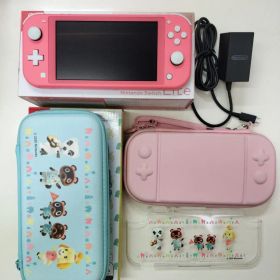 Nintendo Switch Lite本体 コーラルピンク、アクセサリ類