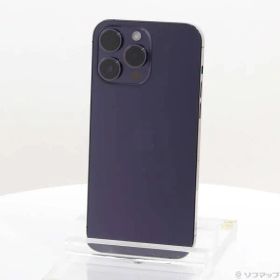 〔中古品〕 iPhone14 Pro Max 512GB ディープパープル MQ9J3J／A SIMフリー【198】