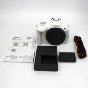 キヤノン(Canon)の[中古] CANON EOS R50 ボディ ミラーレス一眼 eos-r50-body-whホワイト[非常に良い(A)](ミラーレス一眼)
