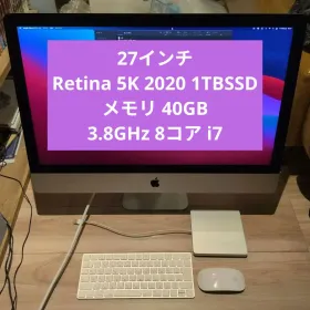 美品Apple iMac 27インチ Retina 5K 2020 1TBSSD