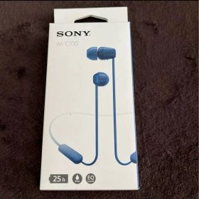 SONY WI-C100 ワイヤレスイヤホン 青