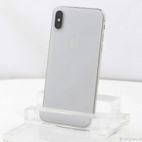 〔中古品〕 iPhoneX 64GB シルバー MQAY2J／A SIMフリー【198】