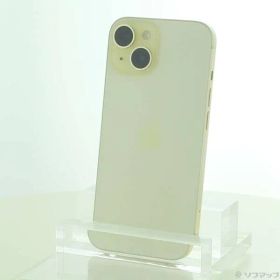 〔中古品〕 iPhone15 128GB イエロー MTMK3J／A SIMフリー【198】
