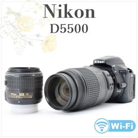 ニコン(Nikon)の元箱つき✨Nikon D5500✨ダブルレンズ Wi-Fiカンタン接続 一眼レフ(デジタル一眼)