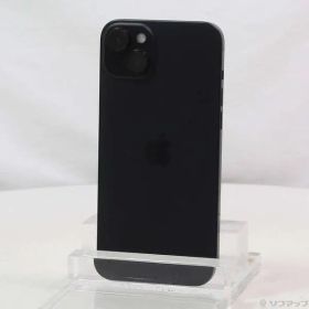 〔中古品〕 iPhone15 Plus 128GB ブラック MU083J／A SIMフリー【258】