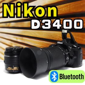 動作確認済 Nikon D3400 ダブルズーム Bluetooth スマホ転送