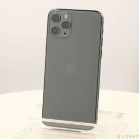 〔中古品〕 iPhone11 Pro 64GB ミッドナイトグリーン MWC62J／A SIMフリー【348】