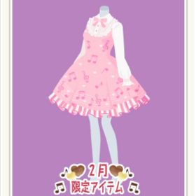 恋のオーケストラのメロディワンピ ピンク | ニコッとタウン(ニコタ)のアカウントデータ、RMTの販売・買取一覧