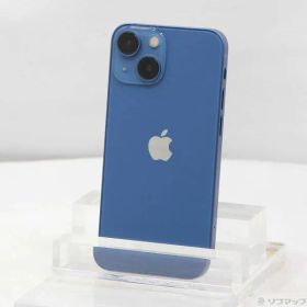〔中古品〕 iPhone13 mini 128GB ブルー MLJH3J／A SIMフリー【196】