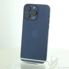 〔中古品〕 iPhone15 Pro Max 256GB ブルーチタニウム MU6T3J／A SIMフリー【305】