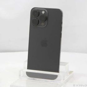 〔中古品〕 iPhone15 Pro Max 512GB ブラックチタニウム MU6U3J／A SIMフリー【196】