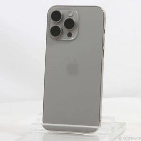 〔中古品〕 iPhone15 Pro Max 256GB ナチュラルチタニウム MU6R3J／A SIMフリー【349】
