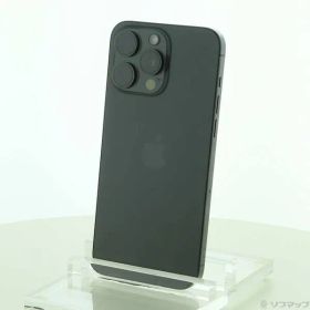 〔中古品〕 iPhone15 Pro Max 256GB ブラックチタニウム MU6P3J／A SIMフリー【198】