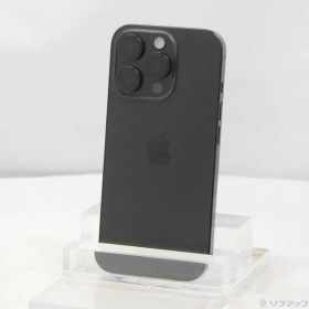 〔中古品〕 iPhone16 Pro 128GB ブラックチタニウム MYMV3J／A SIMフリー【297】