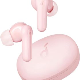 Anker Soundcore Life P2 Mini【完全ワイヤレスイヤホン / Bluetooth5.3対応 / IPX5防水規格 / 最大32時間音楽再生 / 専用アプリ対応】ピンク N5