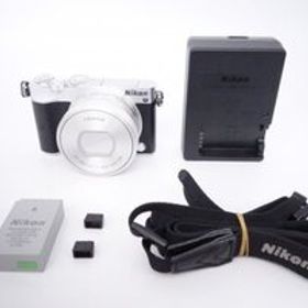 【美品】ニコン Nikon ミラーレス一眼 Nikon1 J5 標準パワーズームレンズキット シルバー J5HPLKSL [D10112A]