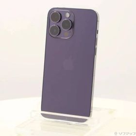 〔中古品〕 iPhone14 Pro Max 256GB ディープパープル MQ9E3J／A SIMフリー【305】