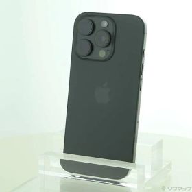 〔中古品〕 iPhone16 Pro 256GB ブラックチタニウム MYN03J／A SIMフリー【196】