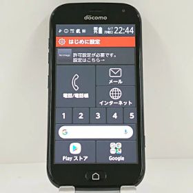らくらくスマートフォン me F-01L ドコモ ブラック 送料無料 本体 c12745 【中古】
