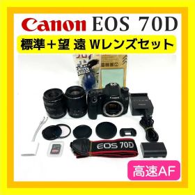 即戦力❣️ Canon EOS 70D ダブルズームレンズセット 遠近OK