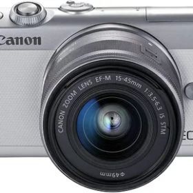 【中古】 Canon ミラーレス一眼カメラ EOS M100 EF-M15-45 IS STM レンズキット(ホワイト) EOSM100WH1545ISSTMLK