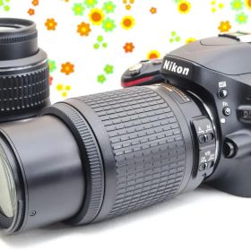 ニコン Nikon D5100☆スマホに送れる！☆一眼レフ☆ダブルレンズ！