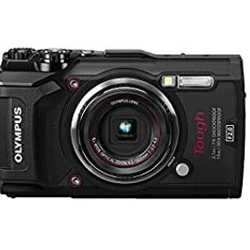 【中古-非常に良い】OLYMPUS デジタルカメラ Tough TG-5 ブラック 1200万画素CMOS F2.0 15m 防水 100kgf耐荷重 GPS+電子コンパス&内蔵Wi-Fi TG-5 BLK