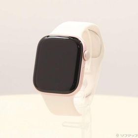 〔中古〕Apple(アップル) 〔展示品〕 Apple Watch Series 10 GPS 42mm ローズゴールドアルミニウムケース ライトブラッシュスポーツバンド〔377-ud〕