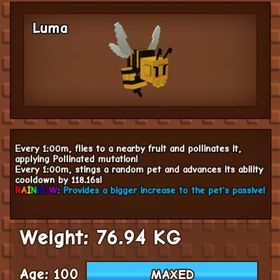 庭を成長させる 39KG メガ変異付き赤九尾 | ロブロックス(ROBLOX)のアカウントデータ、RMTの販売・買取一覧