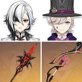 ジン+ディルック1凸+赤月のシルエット+夢見月瑞希+リネ+アルレッキーノ+始まりの大魔術+天空の翼 | 原神のアカウントデータ、RMTの販売・買取一覧