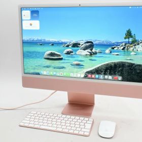 【中古】Apple iMac 24インチ 4.5K Retinaディスプレイモデル M1(8コアCPU/8コアGPU) 512GB ピンク MGPN3J/A【N】