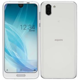 【中古】Aランク【目立った傷や汚れなし】 SIMフリー 706SH SHARP AQUOS R2 プラチナホワイト 利用制限▲(赤ロム永久保証) 送料無料