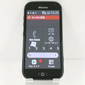 らくらくスマートフォン me F-01L ドコモ ブラック 送料無料 本体 c13957 【中古】