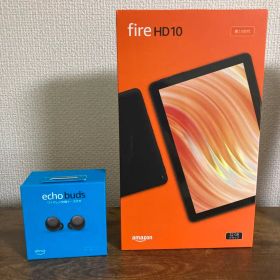 【2個セット】AmazonFire HD10 第13世代とEcho Buds