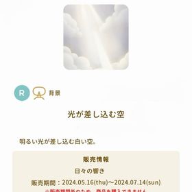 光が差し込む空 | リヴリーアイランドのアイテム、RMTの販売・買取一覧