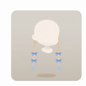 リボンの付いた三つ編みエクステ(300円) | リヴリーアイランドのアイテム、RMTの販売・買取一覧