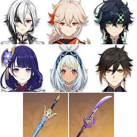 赦罪+蒼古なる自由への誓い+草薙の稲光+楓原万葉+鐘離+キィニチ+アルレッキーノ+雷電将軍+四風原典 | 原神のアカウントデータ、RMTの販売・買取一覧