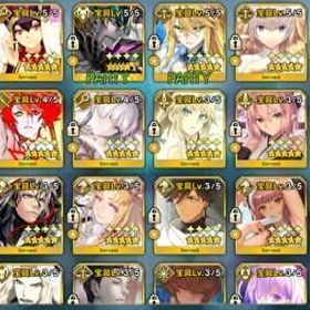 星5：113種類 228体(宝具5：9体) | FGOのアカウントデータ、RMTの販売・買取一覧