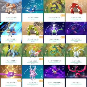 ❗️TL68個体値100:メガレックウザ!合体黒白キュレム!背景剣の王!色違い248体所持 | ポケモンGOのアカウントデータ、RMTの販売・買取一覧