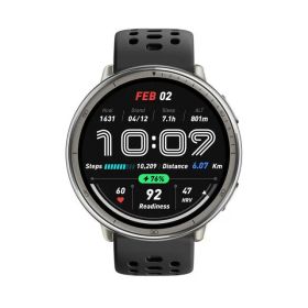 Amazfit スマートウォッチ Active 2 (Round) ブラックシリコン sp170073-C226