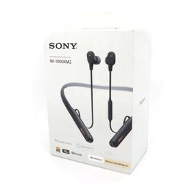 《美品》 SONY WI-1000XM2 ブラック ソニー ヘッドホン ノイズキャンセリング ワイヤレス 首掛け ネックバンド型 k3282(ヘッドフォン/イヤフォン)