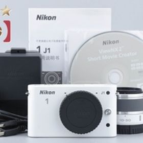 【中古】Nikon ニコン 1 J1 標準ズームレンズキット ホワイト シャッター回数僅少