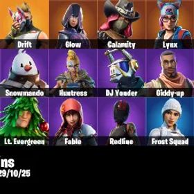 [pc/PSN/xbox] 18 スキン | ギャラクシー | ドリフト |銀河円盤 |ステラアックス |流れ星スタッフ |ホットマラ |ディスカバリー |パウダー |500 VBの