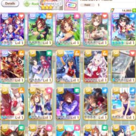 [海外] #1 初期垢 x5 キタサン カンスト リミットブレイク + 5SSR + 練習生マティカネ + 14000カラット |セレクター ON |4SSRの サポート 枚 [即時配送]