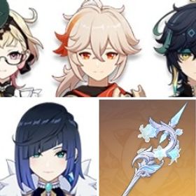 夜蘭+モナ+ディルック1凸+楓原万葉+ディシア+ジン+ルミドゥースの挽歌+夢見月瑞希+エミリエ+キィ | 原神のアカウントデータ、RMTの販売・買取一覧