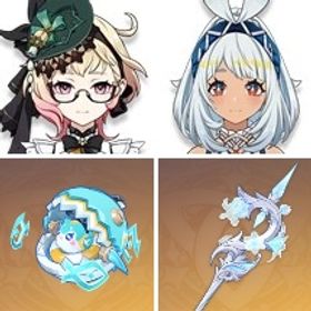 サーフィンタイム+蒼古なる自由への誓い+ムアラニ+若水+風鷹剣+天空の翼+ルミドゥースの挽歌+エミリ | 原神のアカウントデータ、RMTの販売・買取一覧