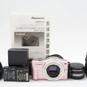L271702)Panasonic LUMIX DMC-GF3 ダブルレンズキット ミラーレス 一眼カメラ パナソニック